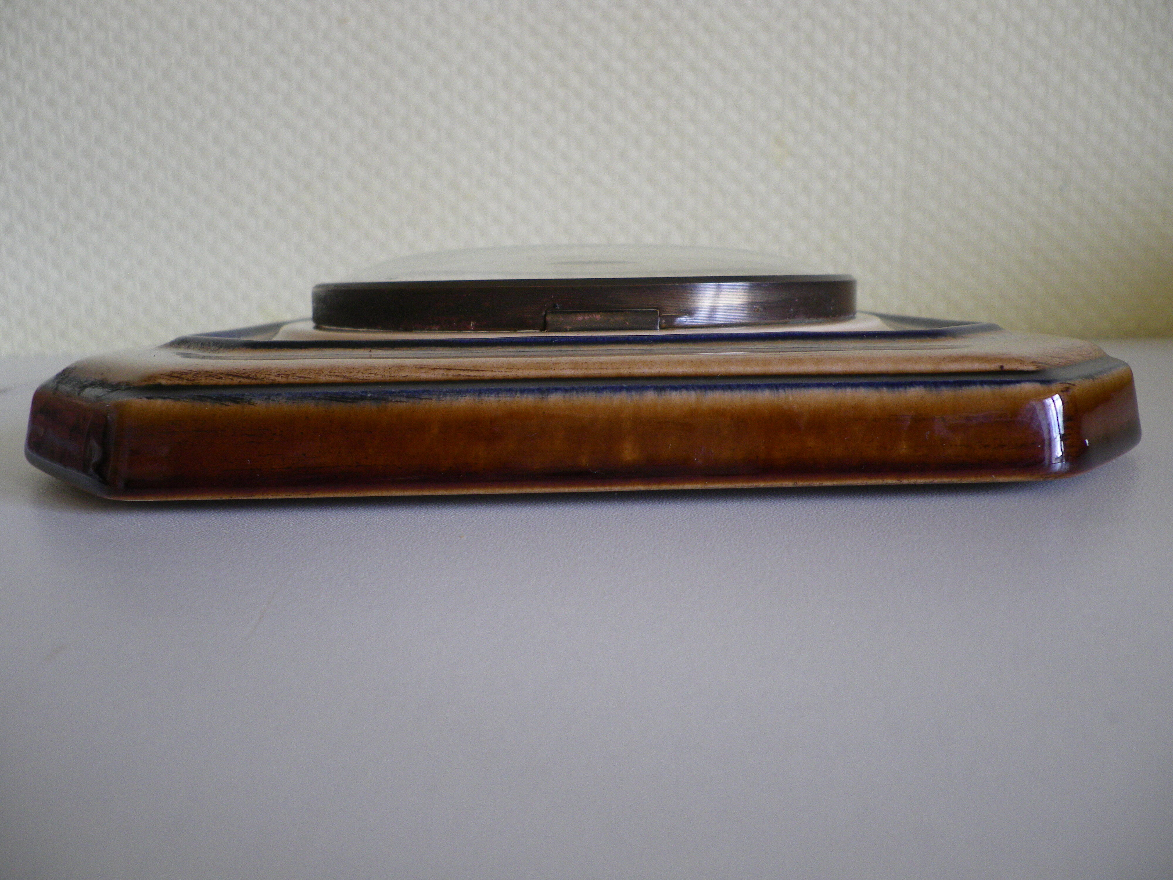 Enamel ceramic pendule/clock - Mark Peter - Germany