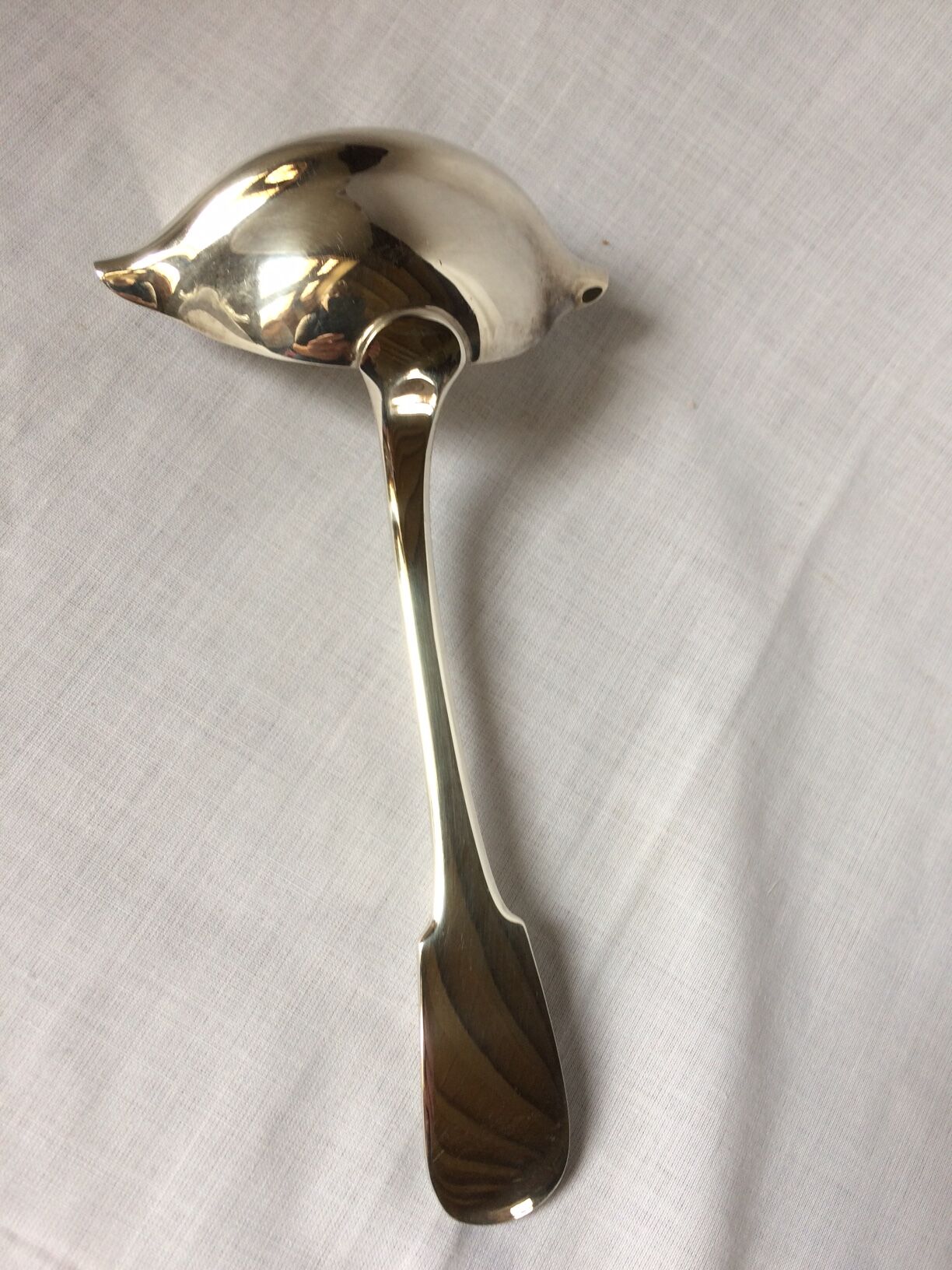 Christofle silver metal sauce spoon