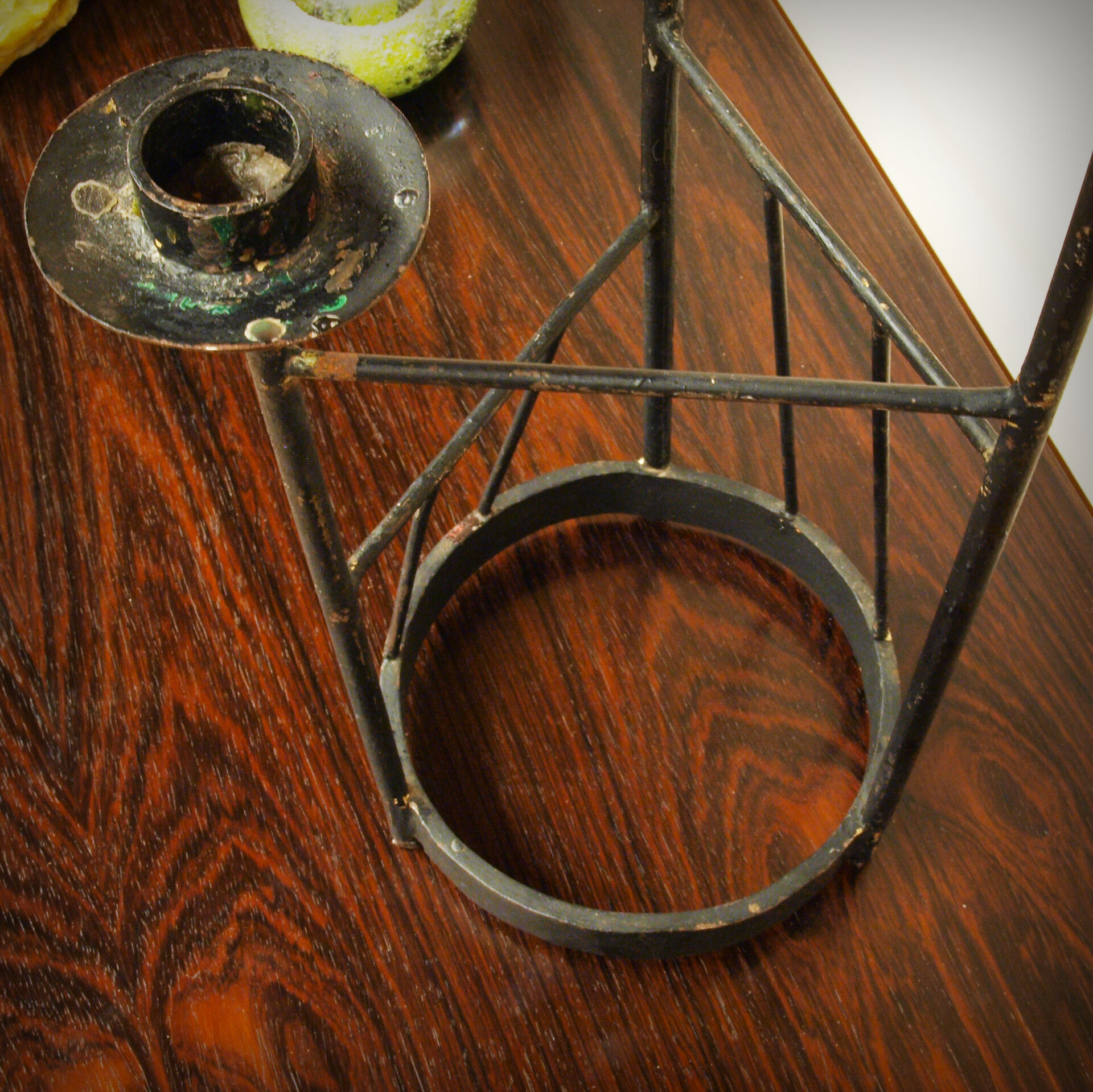 XXL steel brutalist chandelier, 1960s