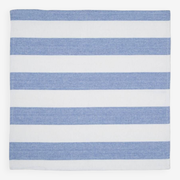 Set of 6 blue striped napkins