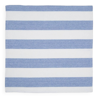 Set of 6 blue striped napkins