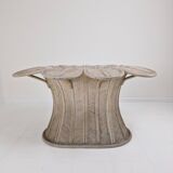 Vintage Oval Bamboo and Rattan Dining Table Base, France 1980's