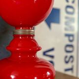 Lampe opaline rouge vintage 70’