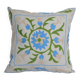 Vintage embroidered cushion cover 41x41 cm