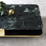 Green marble coffee table Red Edition