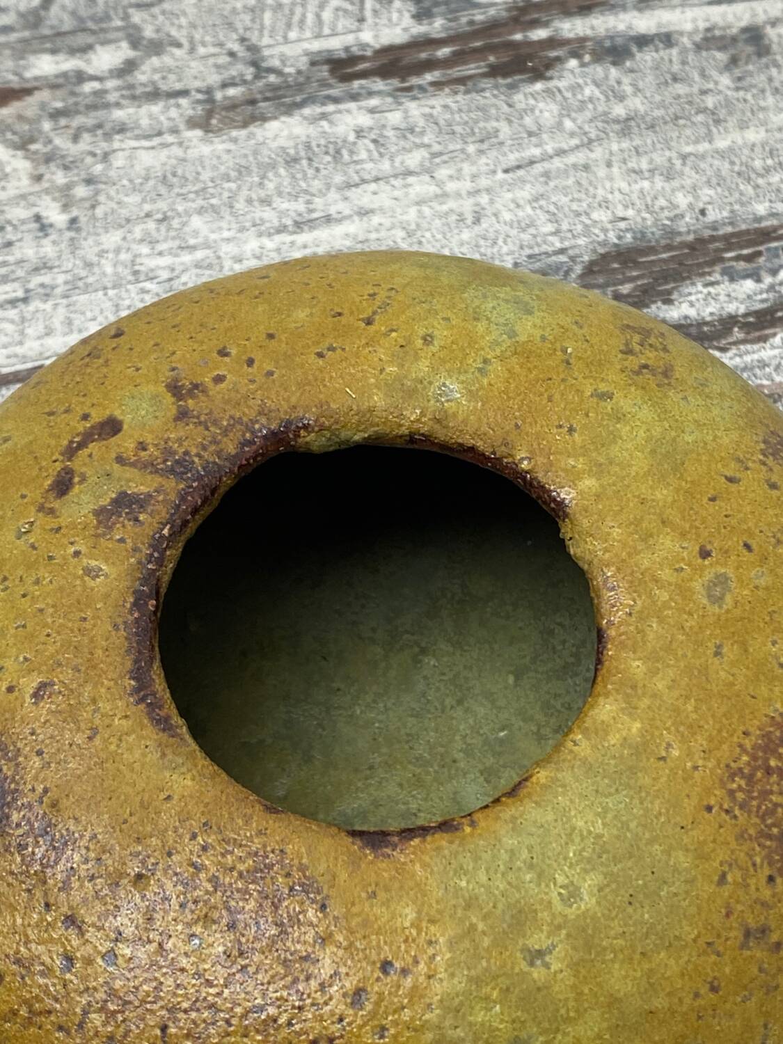 Old ceramic candle holder