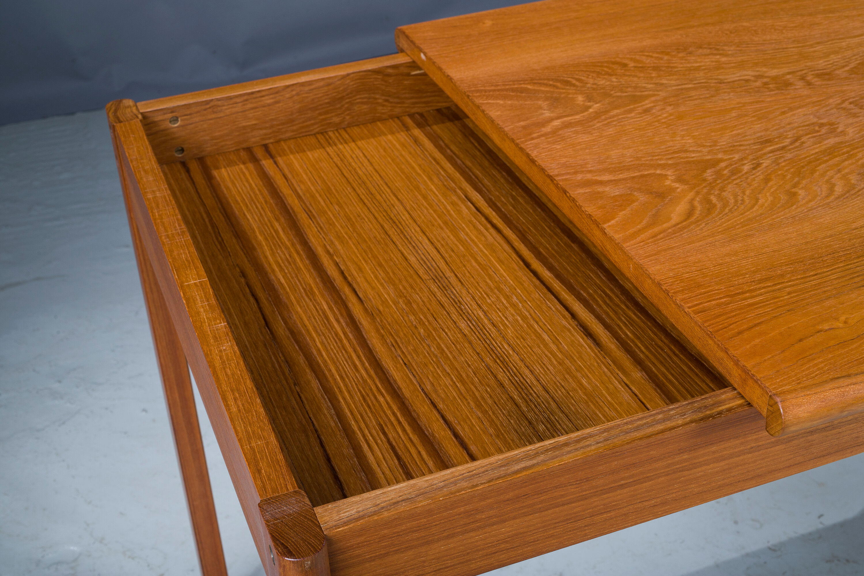 Danish teak desk by Peter Lovig Nielsen for Hedensted Mobelfabrik, 1961
