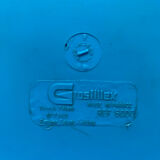 Duo of vintage Grofilex blue nursery children's chairs