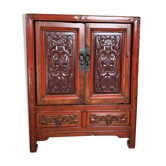 Cabinet chinois laqué rouge