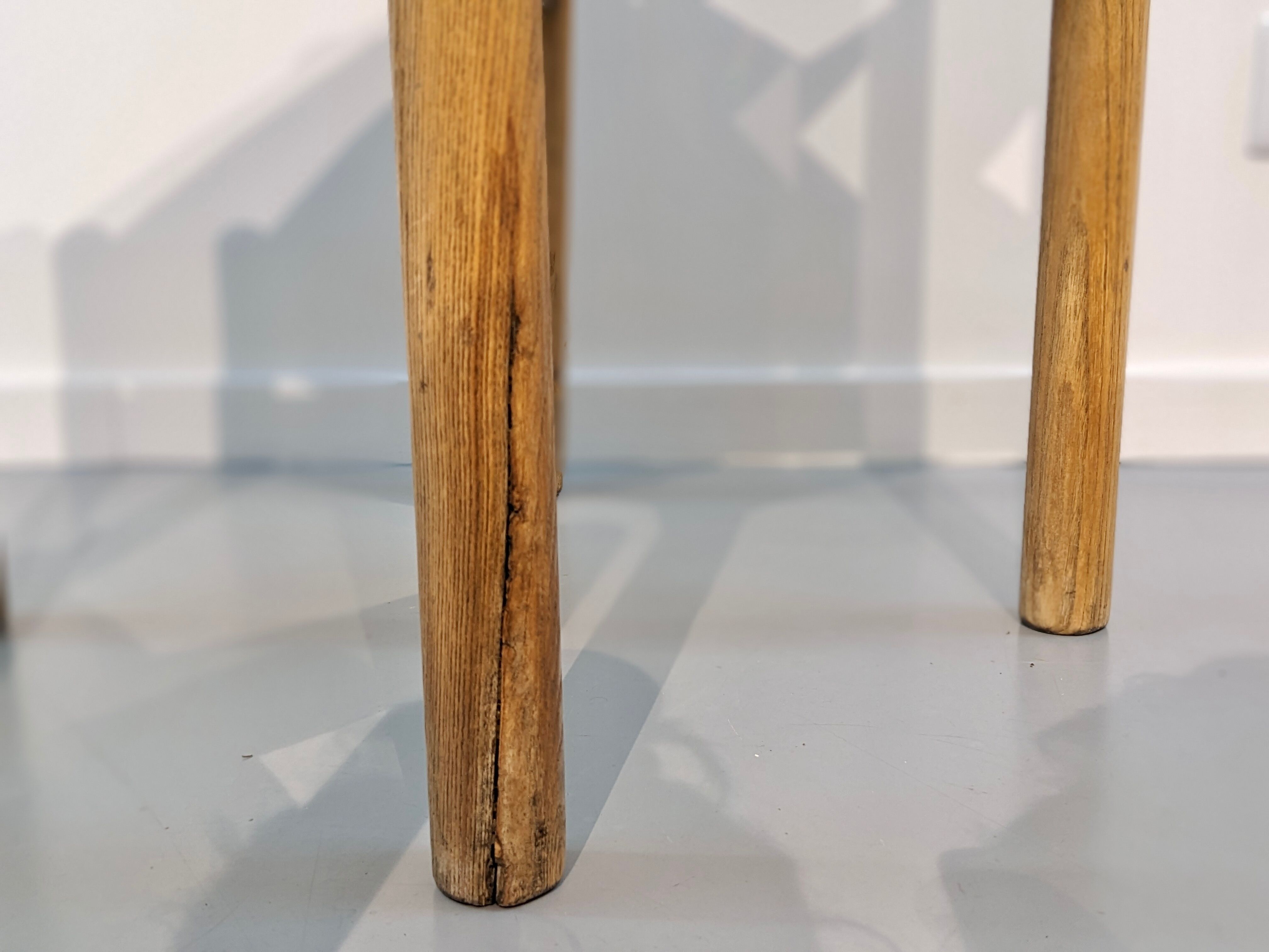 Series of 3 Méribel chairs by Charlotte Perriand