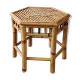 Octagonal bamboo table