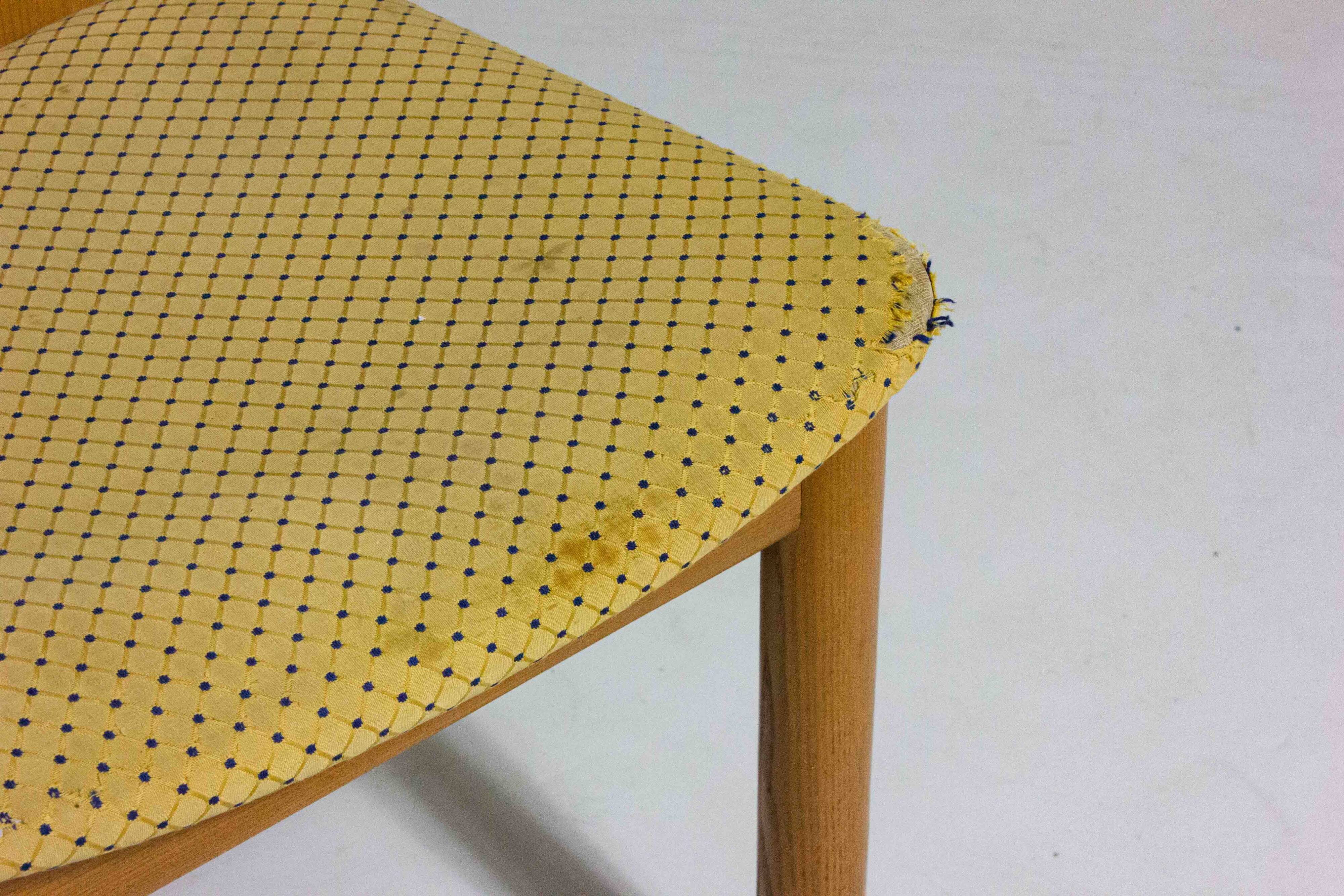 Set of postmodern high-back Italian dining chairs, 1980s