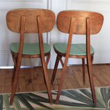 Baumann Green Heart Chairs