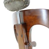1920s Restored Rare Swivel Barber Beech Chair, Czechoslovakia