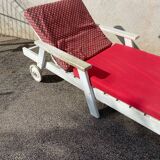 Chaise longue bois