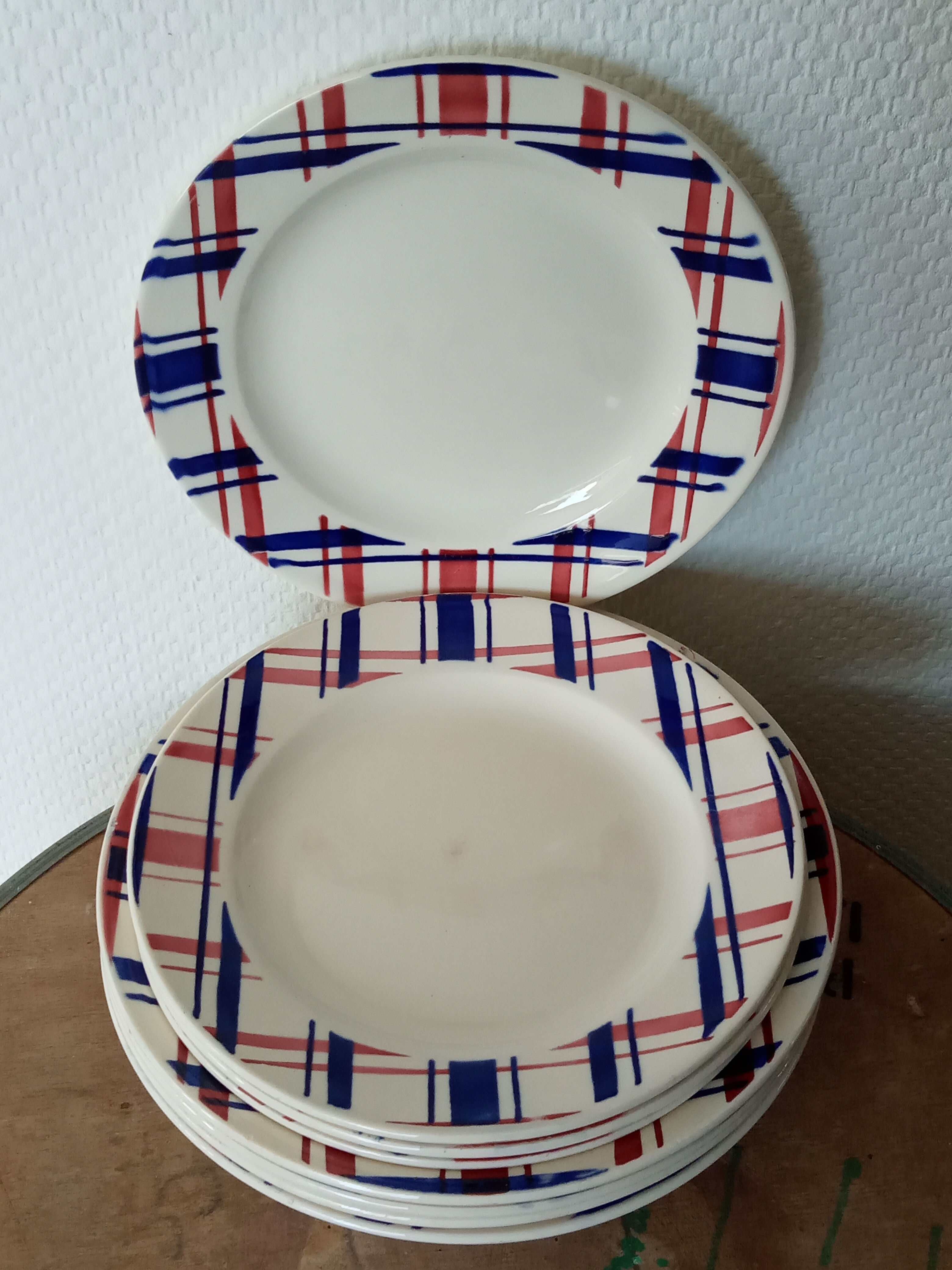 Lot d'assiettes de Digoin Sarreguemines