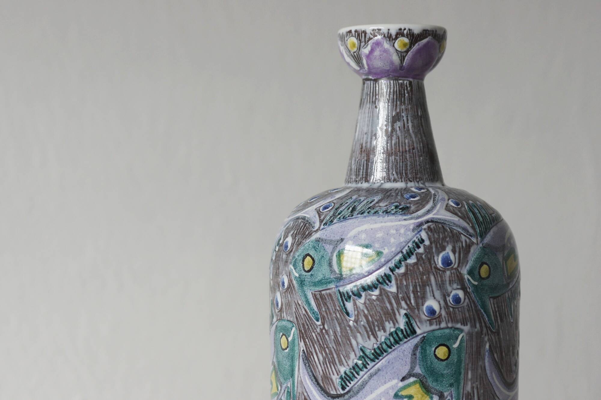 Ceramic Vase from Laholm, Sweden, 1960s