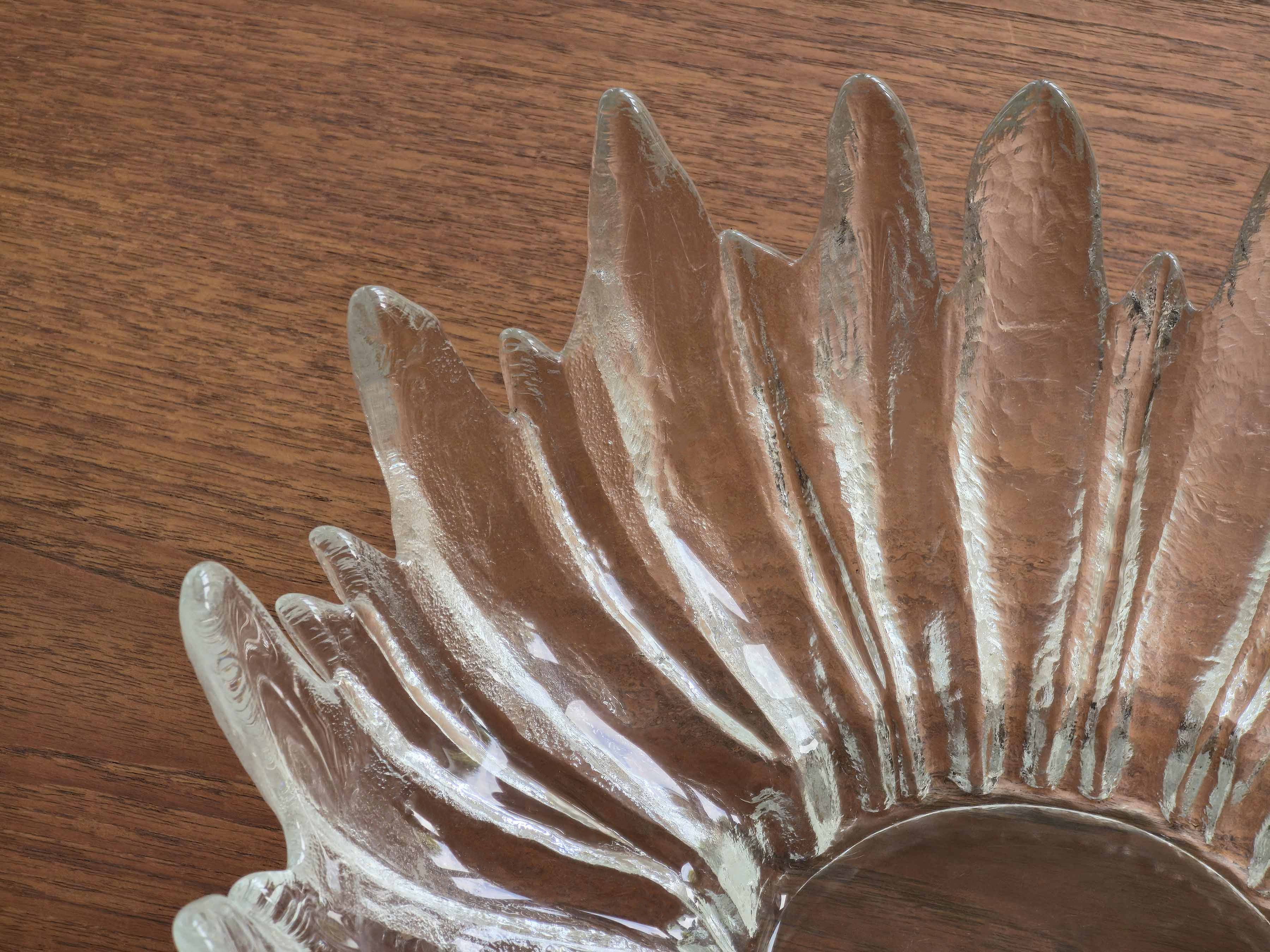 1970s brutalist art glass vessel 'Alaska' by Uno Westerberg for Pukeberg Sweden.