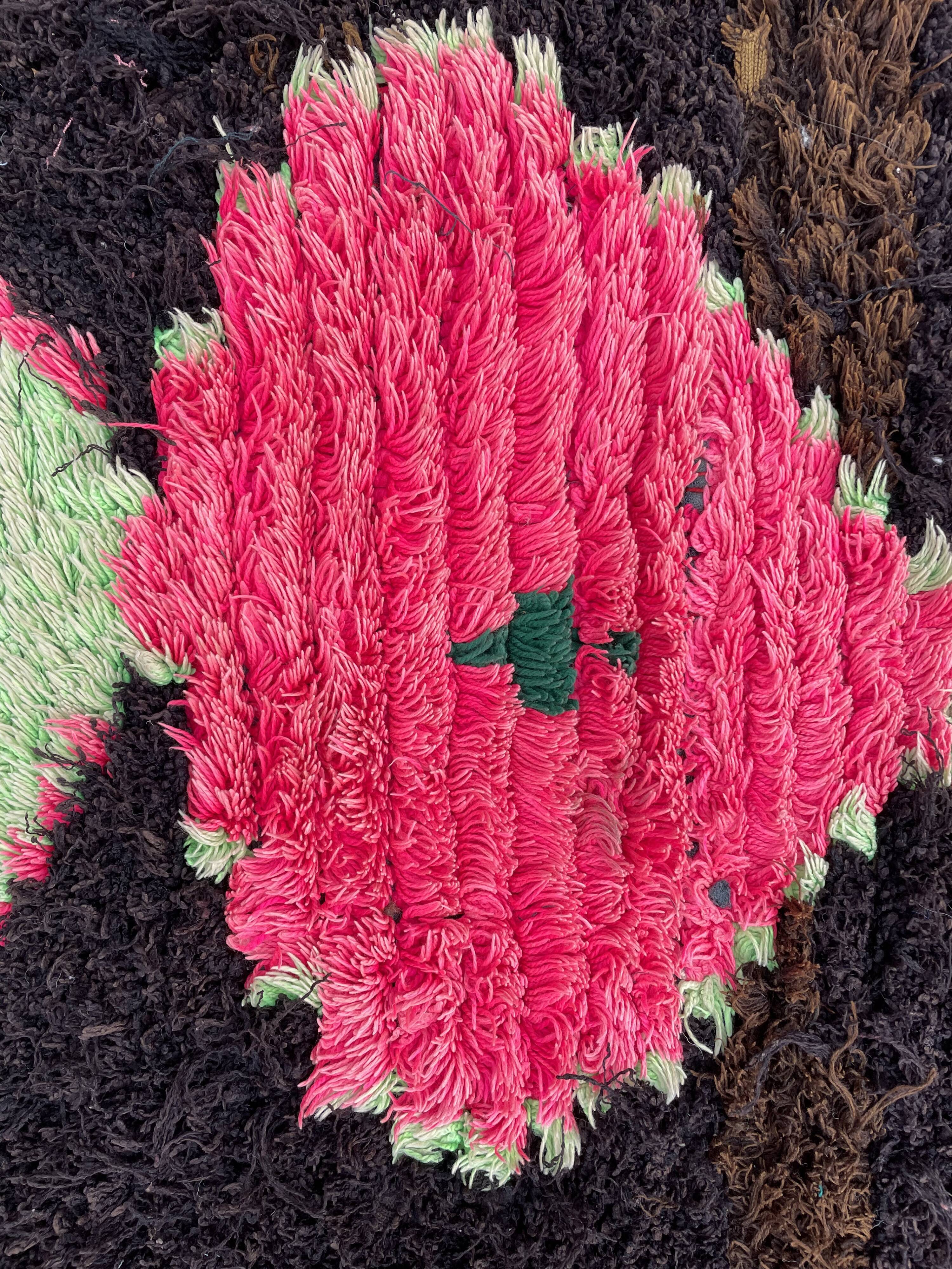 Berber carpet boucherouite