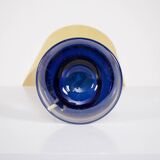 Lampe en cristal bleu cobalt Luxus Vittsjö Sweden.