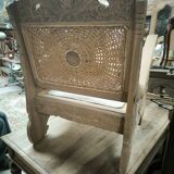 Colonial teak armchair from Ceylon