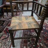 Fireplace corner armchair