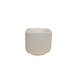 Vintage white flower pot with relief