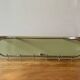 Grand portemanteau mural vintage en Formica vert et métal chromé