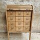 Antique roller shutter cabinet oak chest of drawers