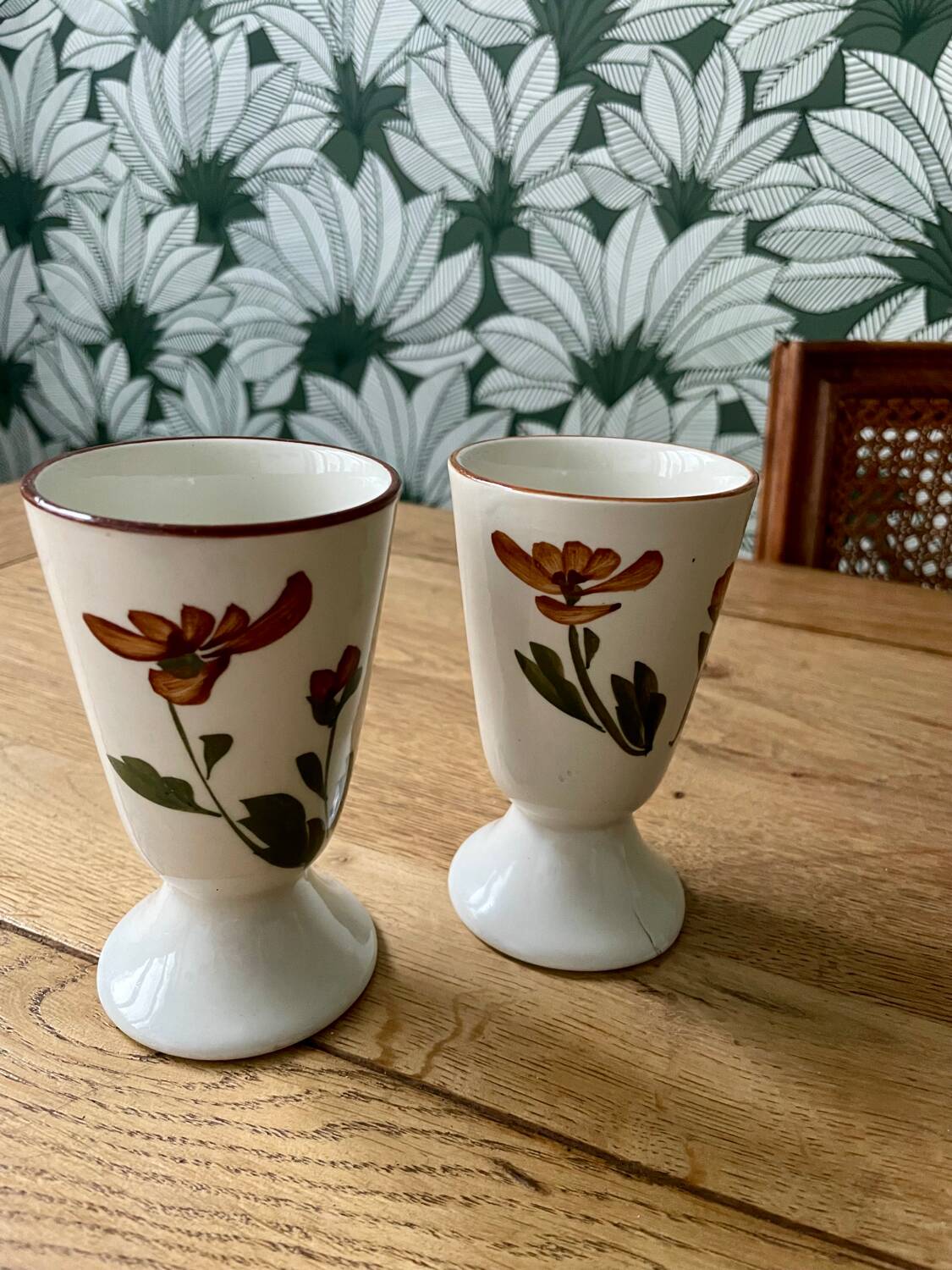 2 Ceramic Mazagran Cups