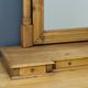 Art nouveau style baltic pine chest of drawers with mirror