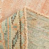 6x9 Peach Orange Turkish Vintage Rug, 192x288Cm