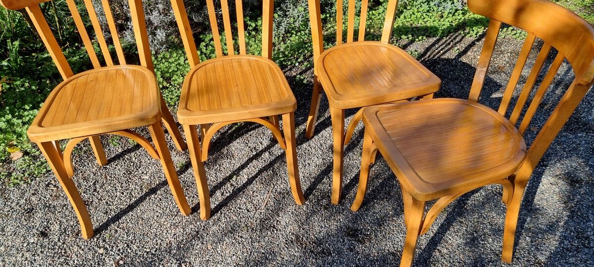 4 chairs bistro 50-60s