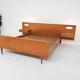 Scandinavian modern teak bed, Denmark 1950's