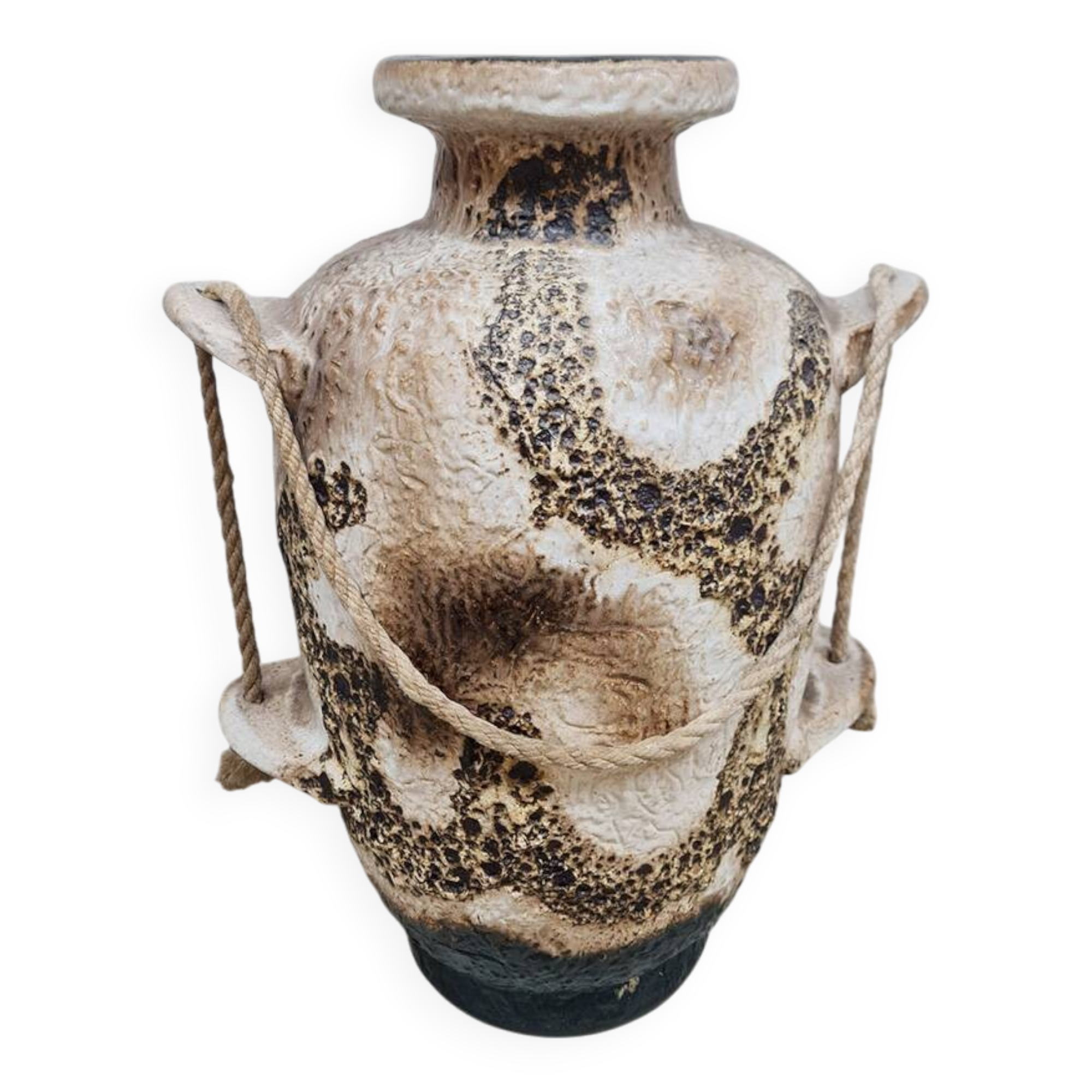 Vintage fat lava West Germany vase Dumler & Breiden