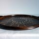 Large vintage platter in glazed pottery
