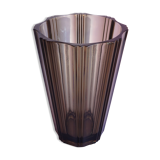 Brown glass vase