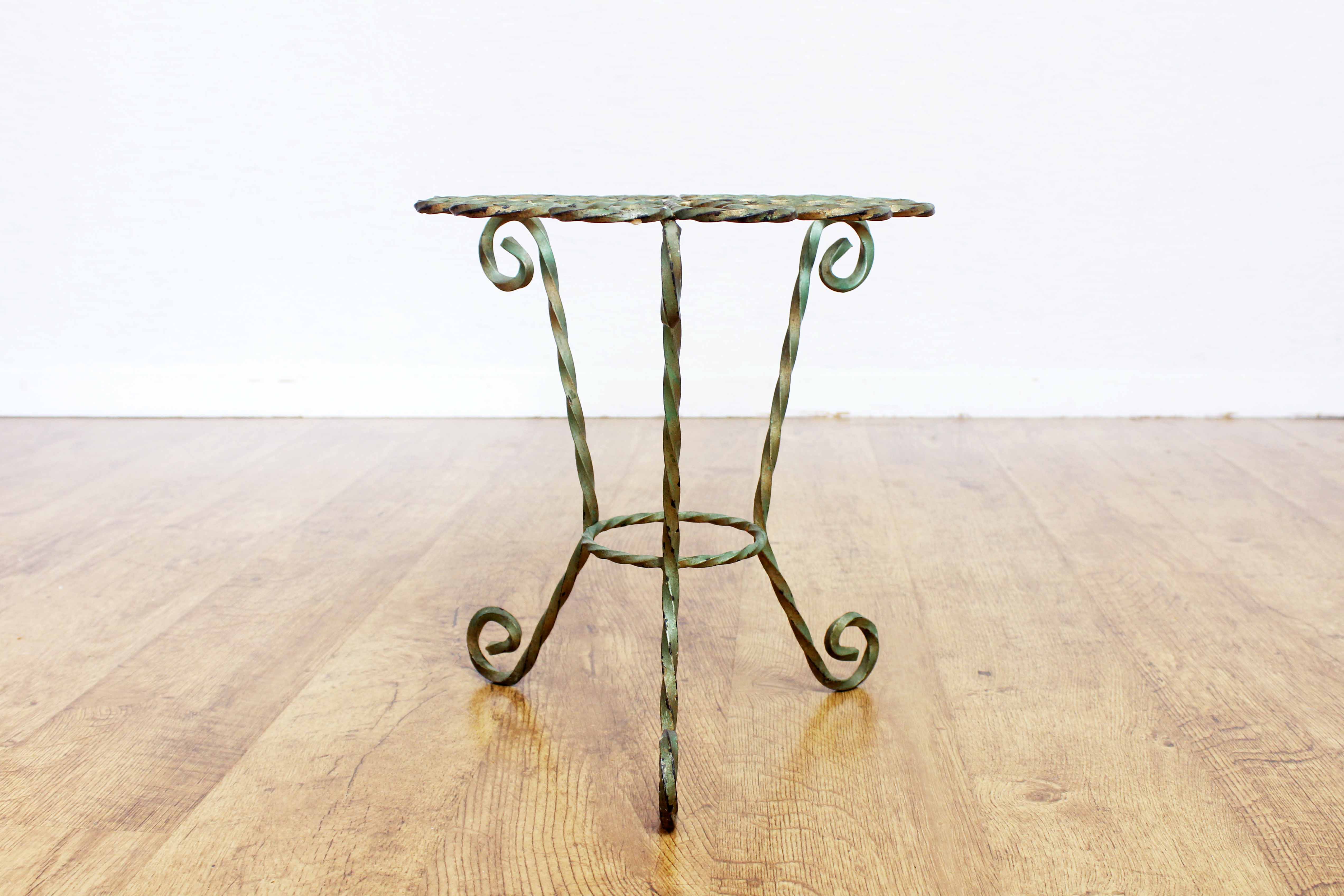 Wrought iron plant holder