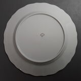 Lot 11 flat plates in French porcelain with golden ledé