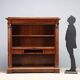 Antique walnut library with Corinthian decorations, 20th century.