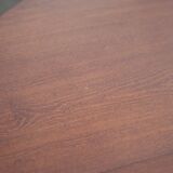 Round wooden table with 1 extension, wooden dining table, dining room table, kitchen table