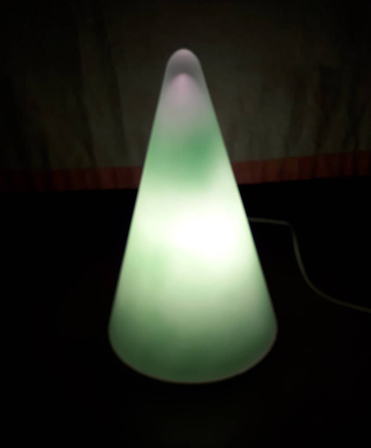Green "teepee" lamp