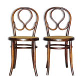 2 chaises N°20 bistrot bois- courbé par Lebrun , France- 1890