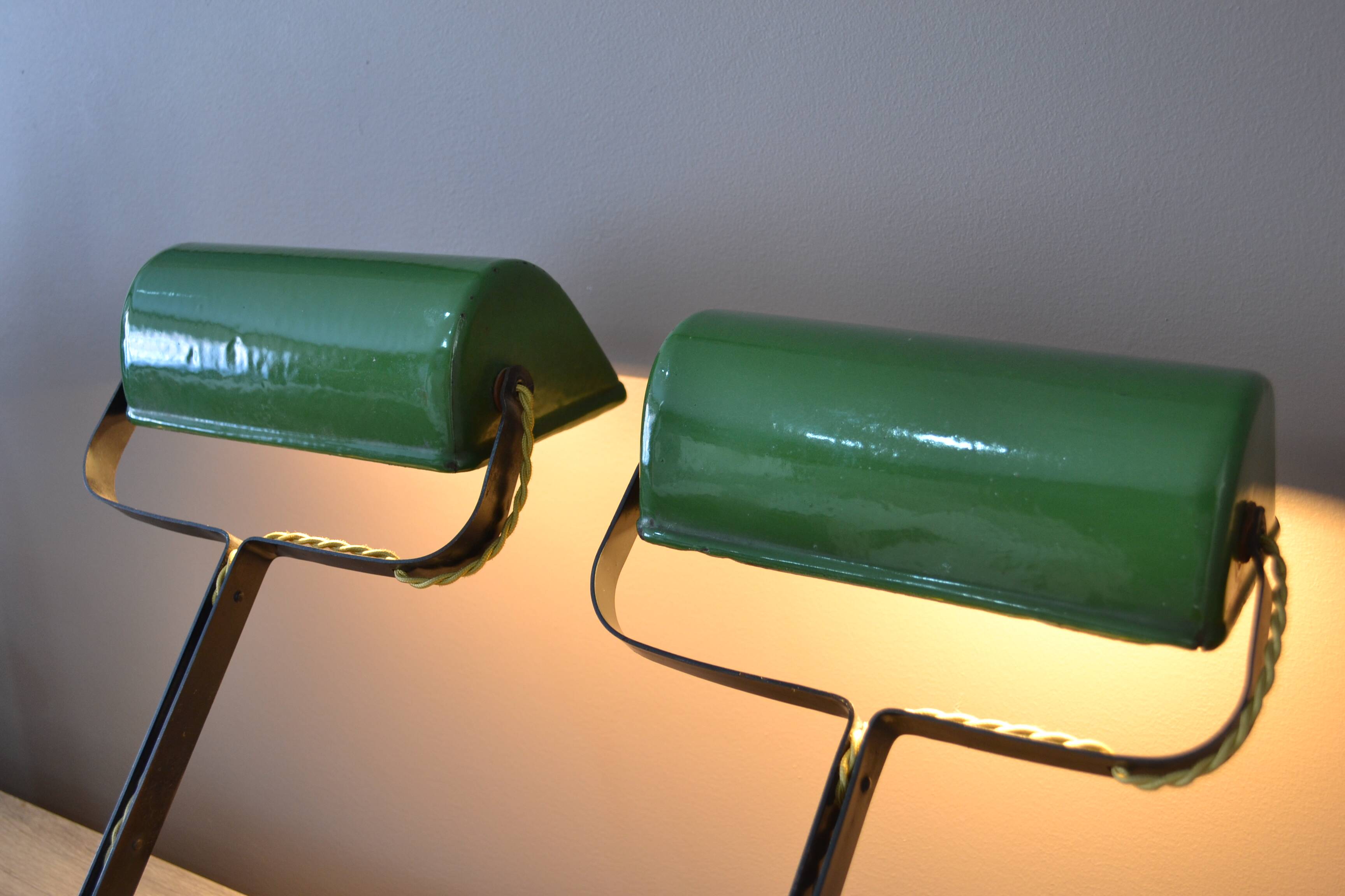 Pair of Art Deco desk lamps, 1930