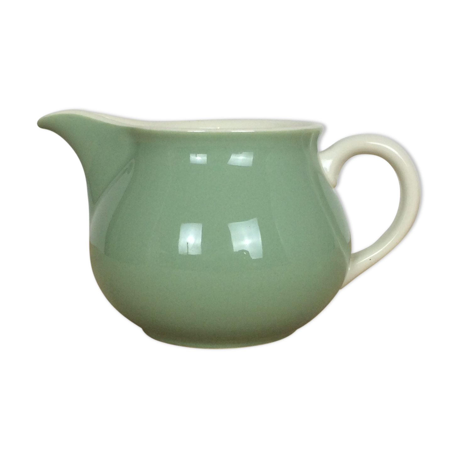 Villeroy cream pot or milk - Boch, green ceramic water vase