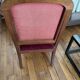Voltaire armchair in solid oak and velvet