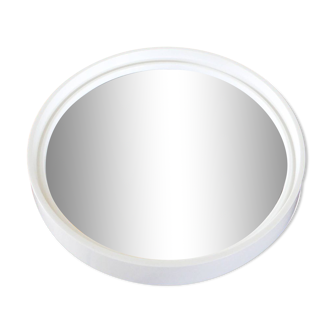 White plexi cap mirror Made in France Registered model, Design, 1970