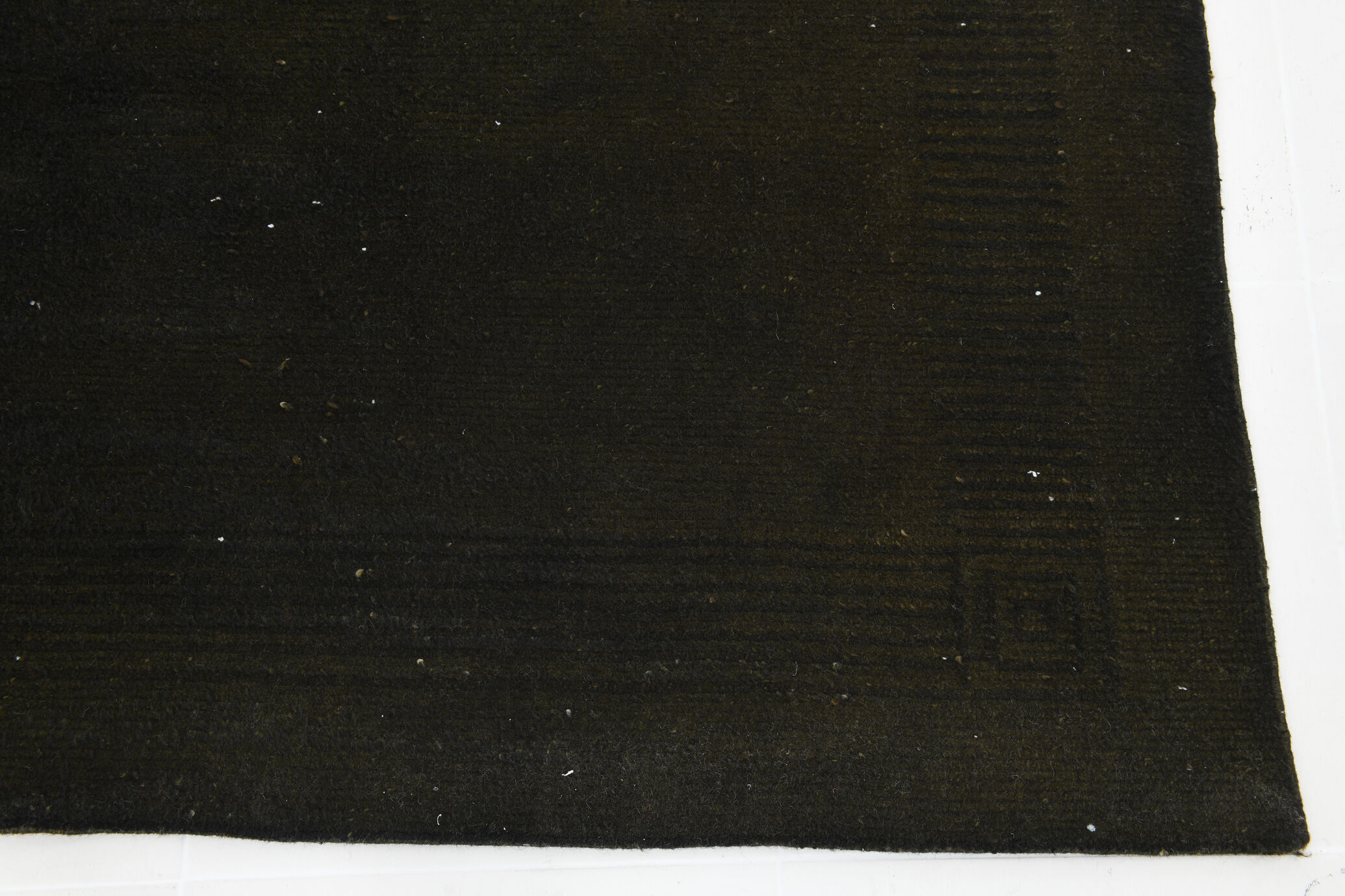 Handmade brown vintage rug 195x288cm