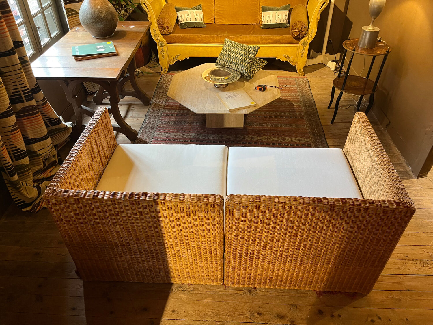 Banquette en osier
