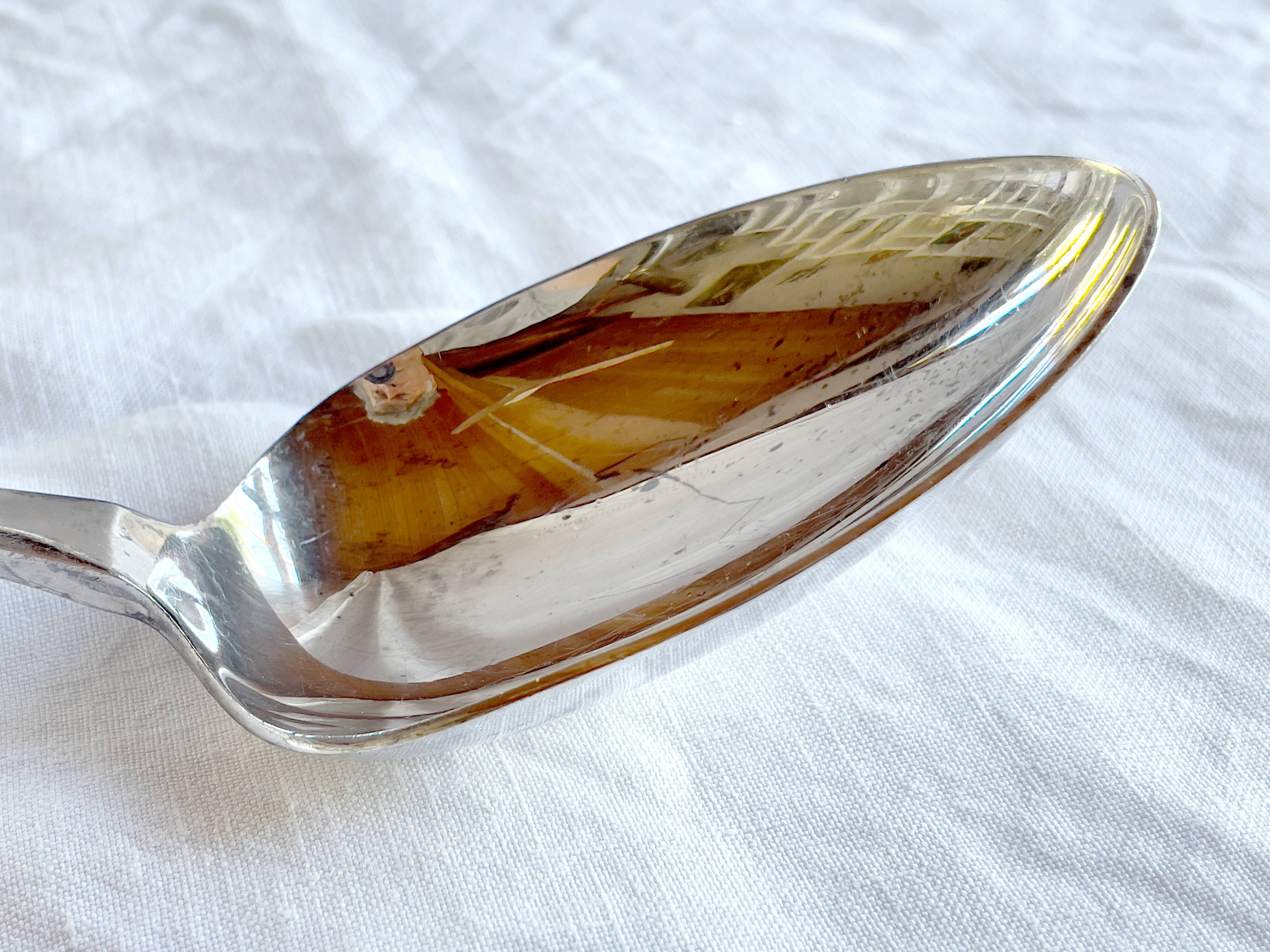 Warriss Sheffield eng 19th century large -32.5 cm- serving spoon